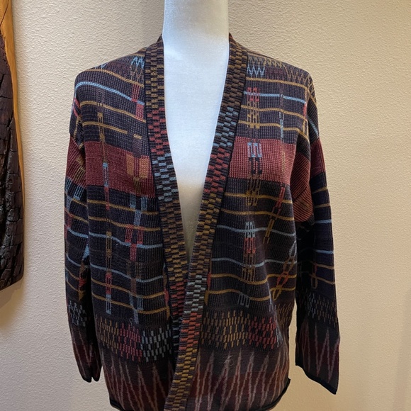 Peruvian Connection Geometric Open Cardigan Size XS NWOT! - Picture 2 of 10